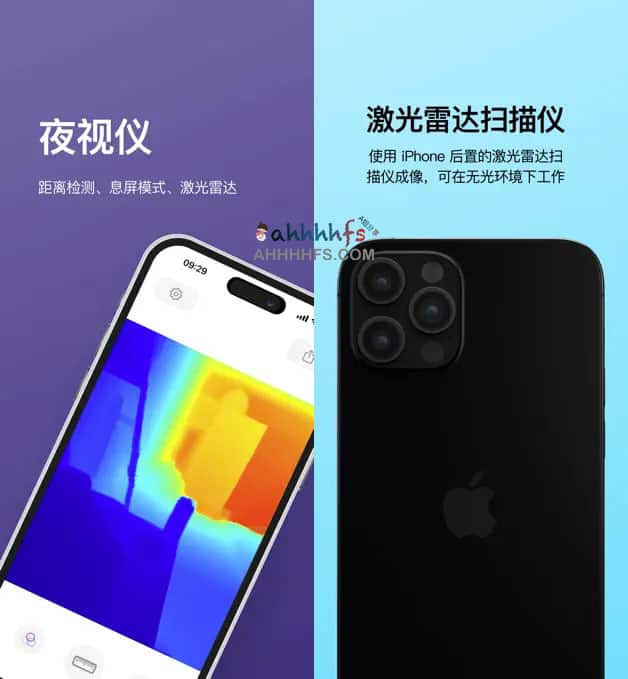 夜视仪-激光雷达扫描成像 无光环境检测距离