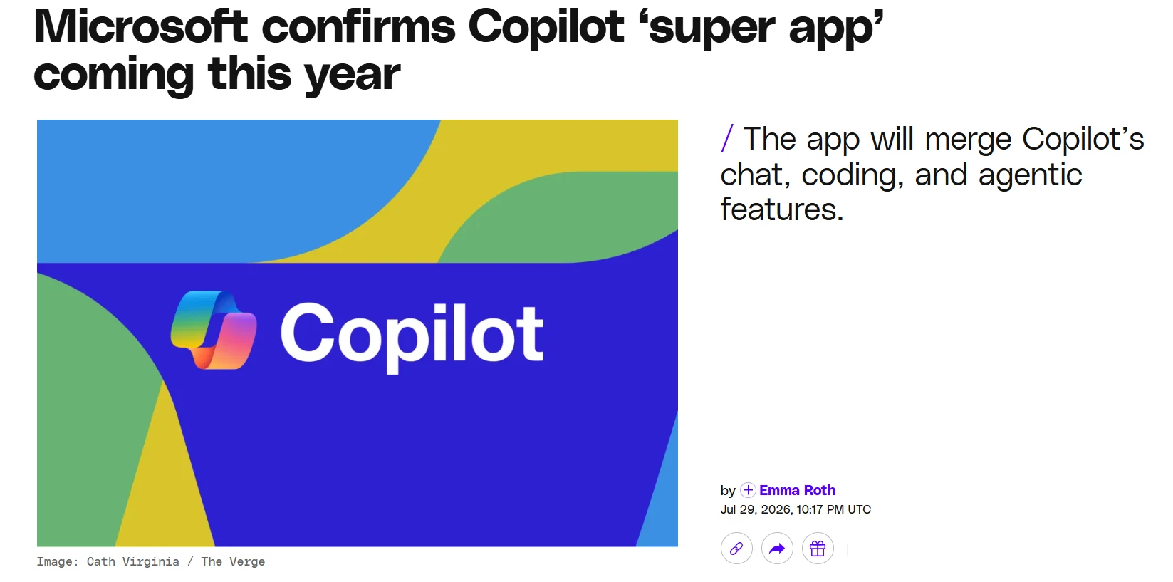 微软CEO纳德拉确认打造AI“超级应用”:今年将整合Copilot全功能插图 微软CEO纳德拉确认打造AI“超级应用”:今年将整合Copilot全功能插图