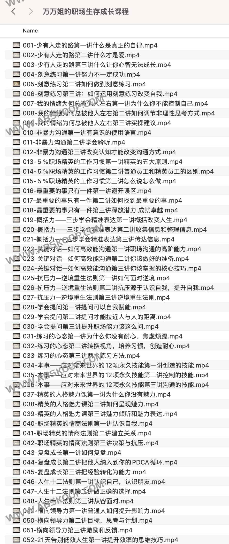 万万姐的职场生存成长课程