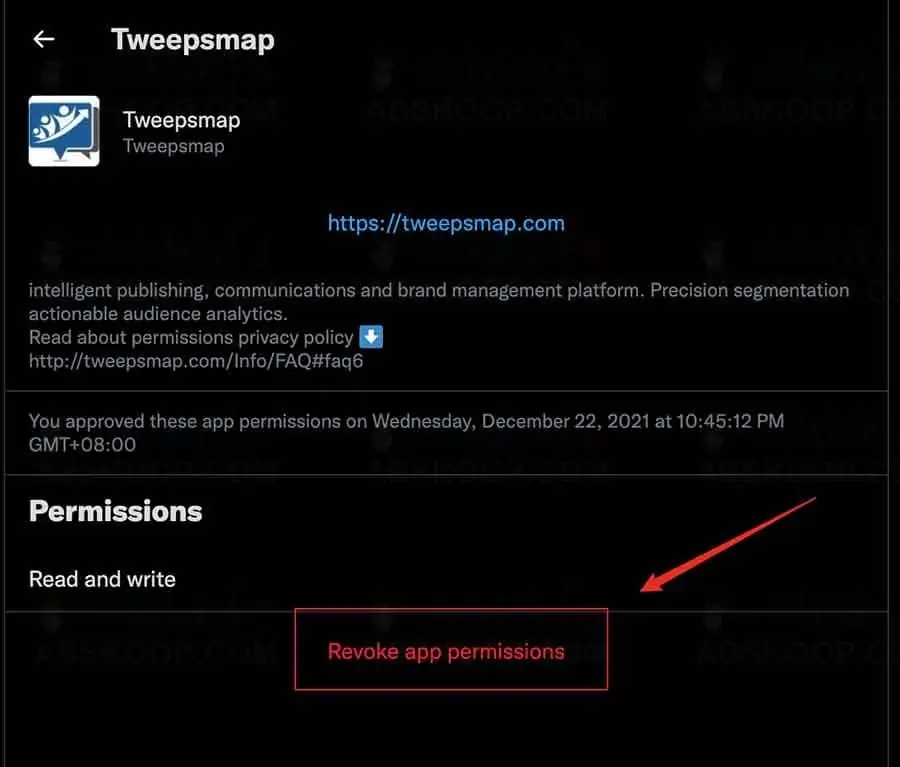 取消推特授权连接app