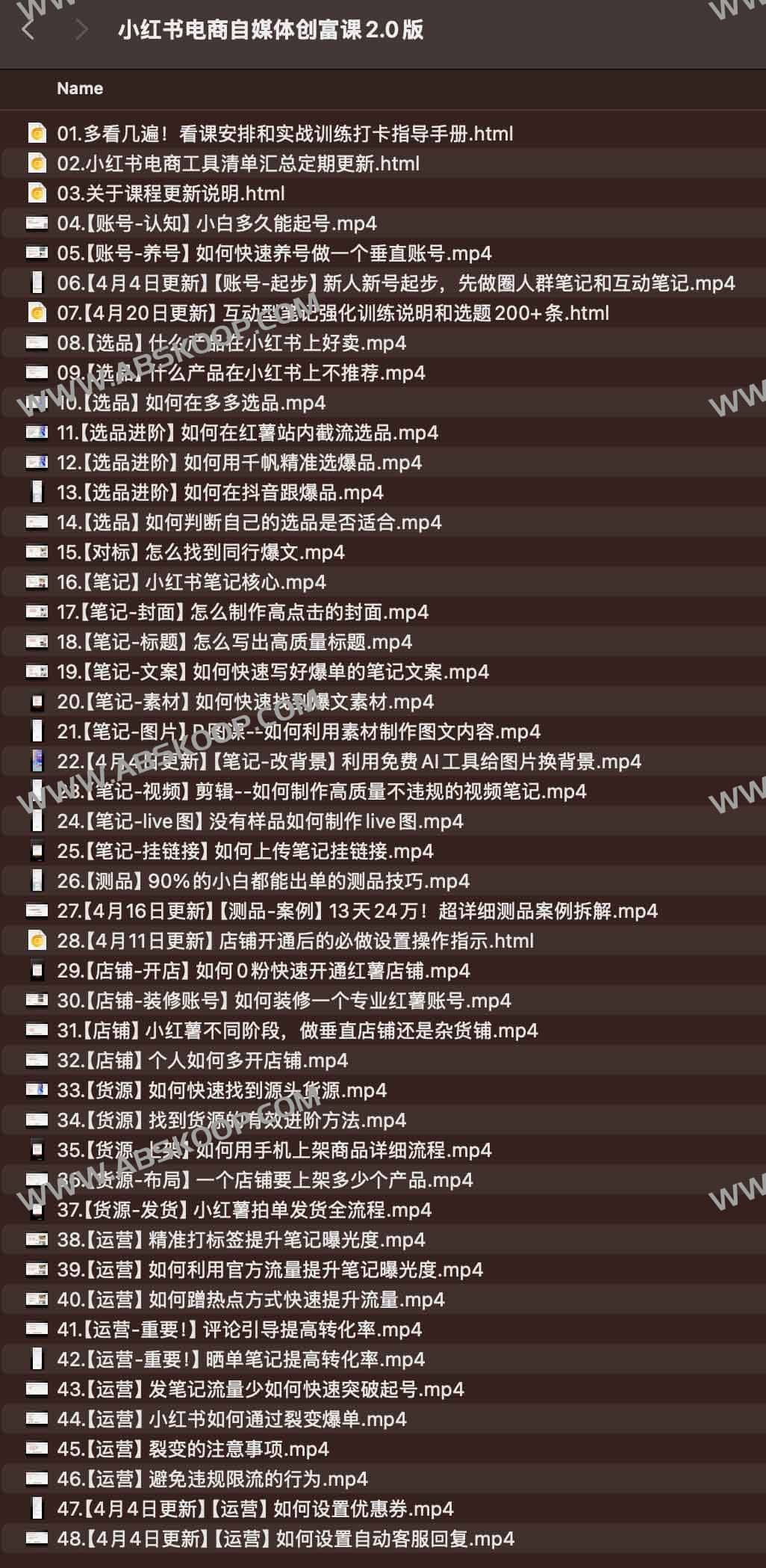 小红书电商自媒体创富课2.0版