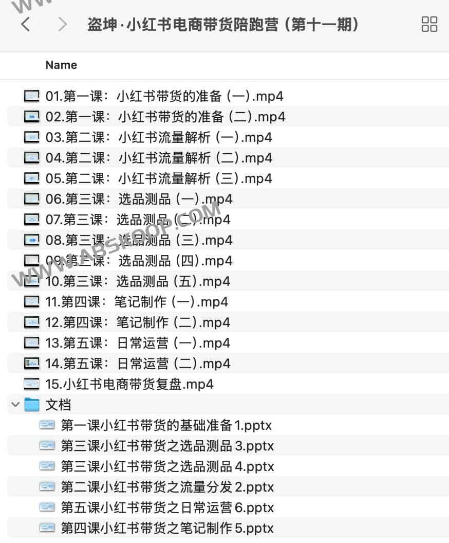 盗坤·小红书电商带货陪跑营（第十一期）