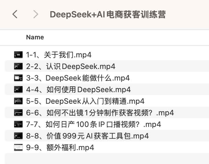 DeepSeek+AI电商获客训练营
