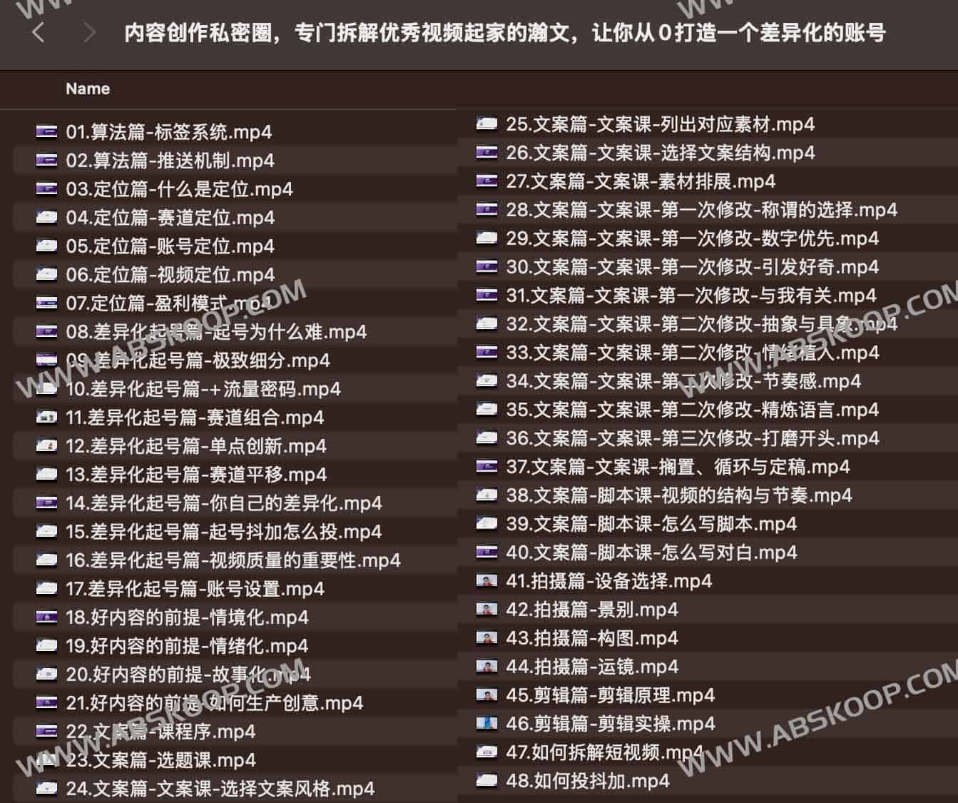 瀚文·内容创作私密圈，专门拆解优秀视频起家的瀚文，让你从0打造一个差异化的账号