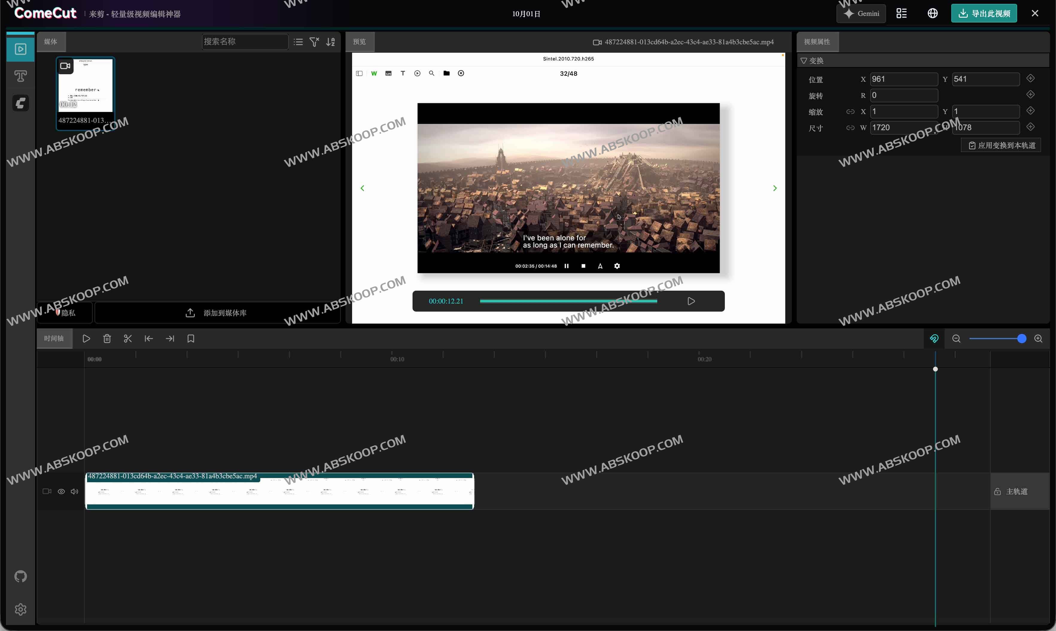 ComeCut 来剪：免费轻量级 AI 视频编辑器（Web/桌面），支持双语字幕翻译