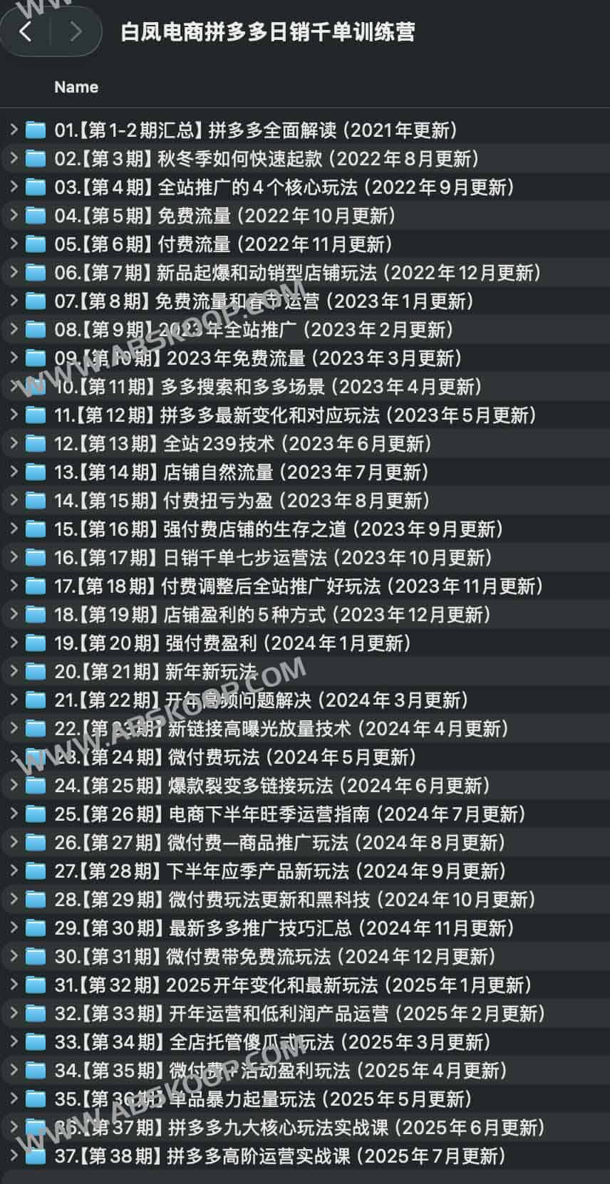 白凤电商拼多多日销千单训练营