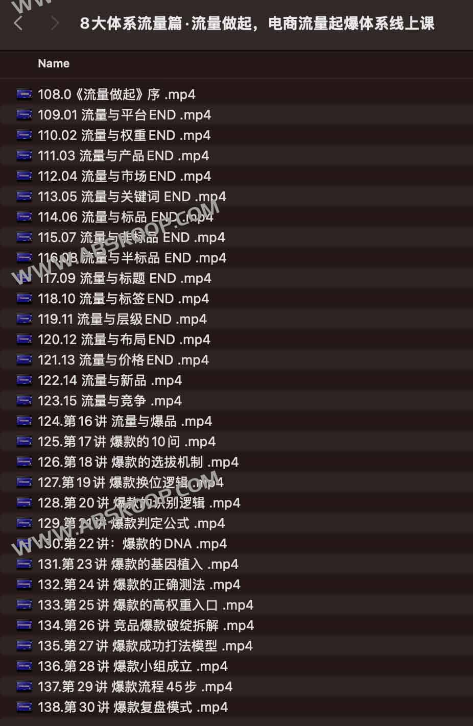 8大体系流量篇·流量做起，电商流量起爆体系线上课