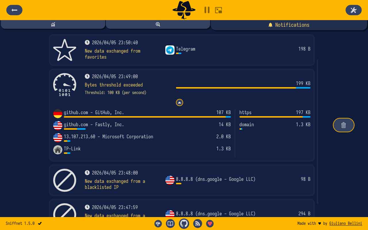 Sniffnet：开源网络流量监控工具，Wireshark 之外的轻量选择