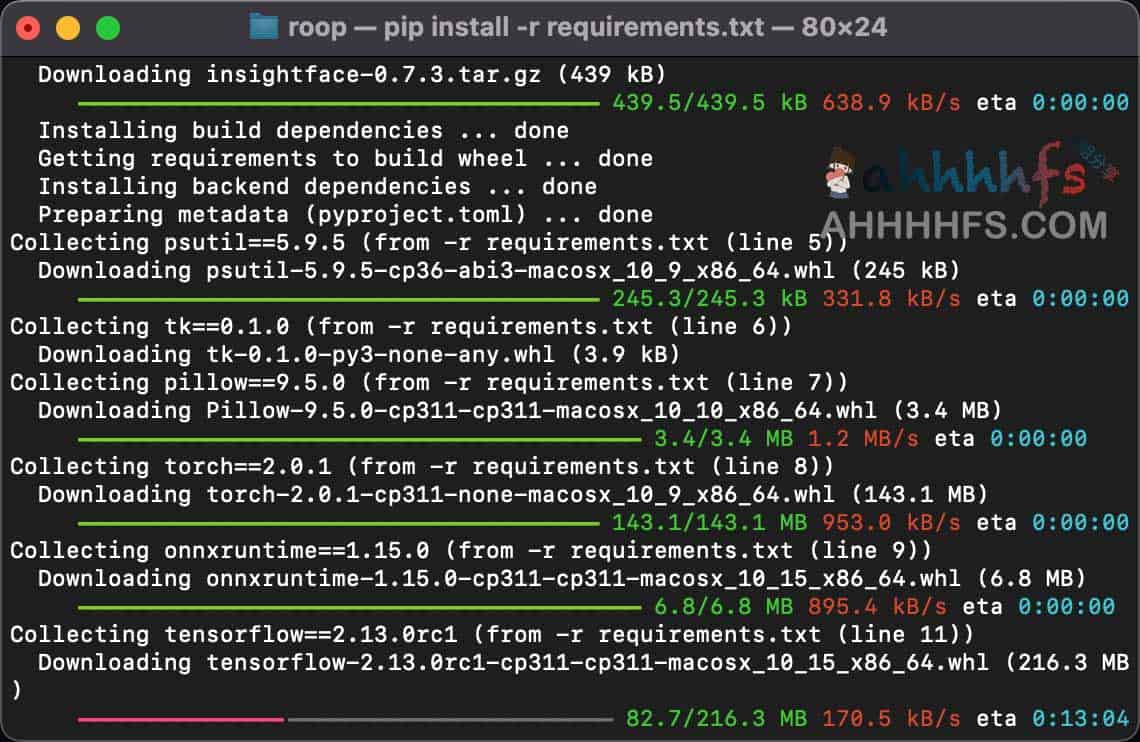 AI视频换脸工具-roop