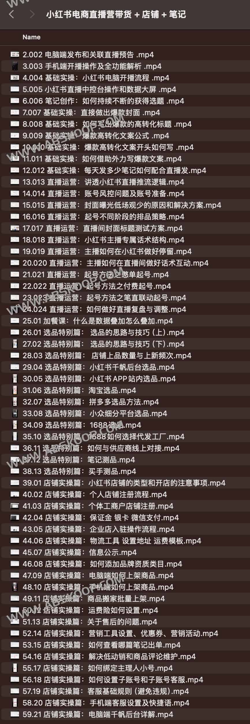 小红书电商直播营带货 + 店铺 + 笔记