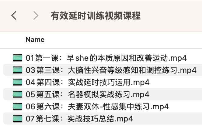 有效yan时训练视频课程