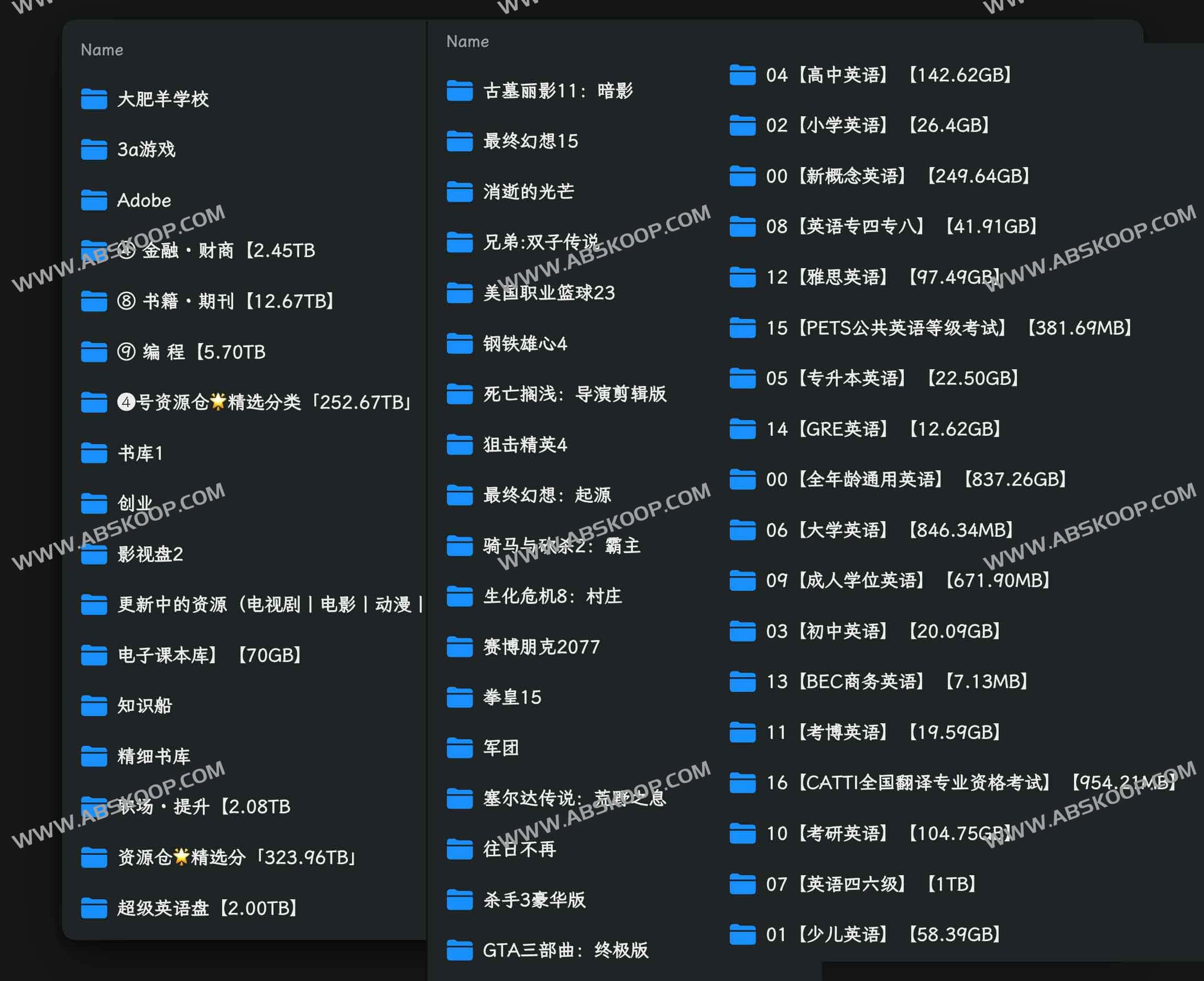 资源超丰富的在线网盘-apachecn