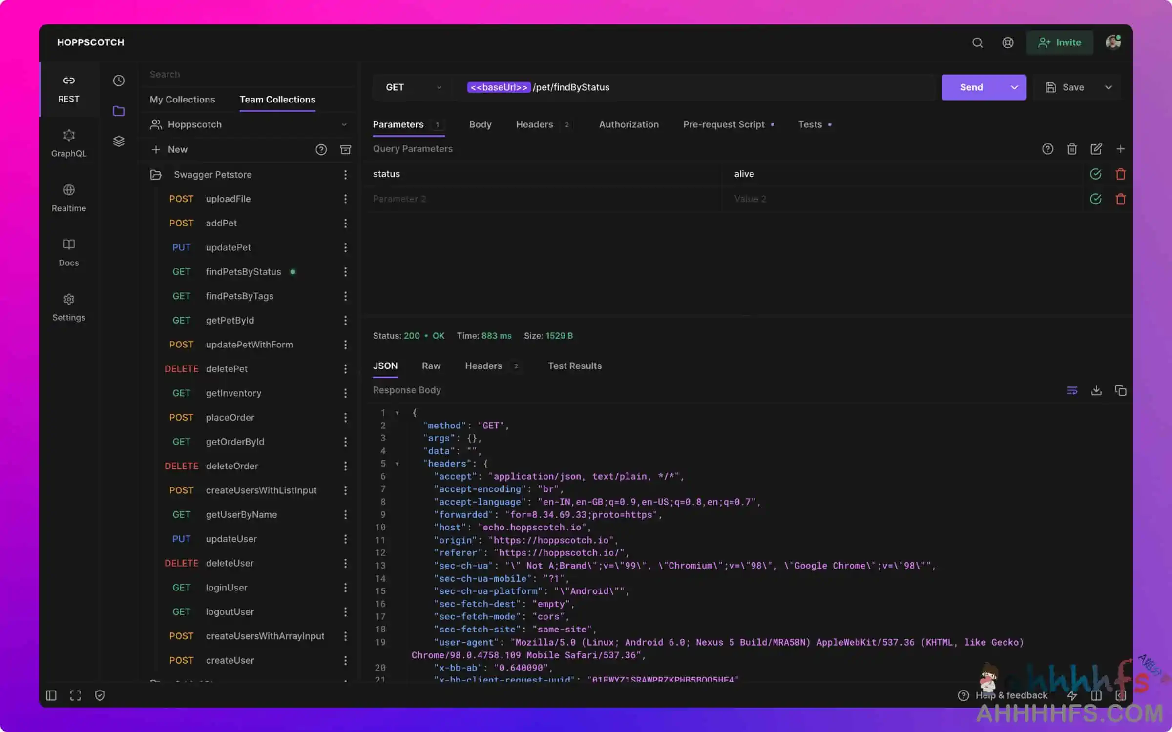 Hoppscotch：免费开源API接口调试工具 Postman替代软件