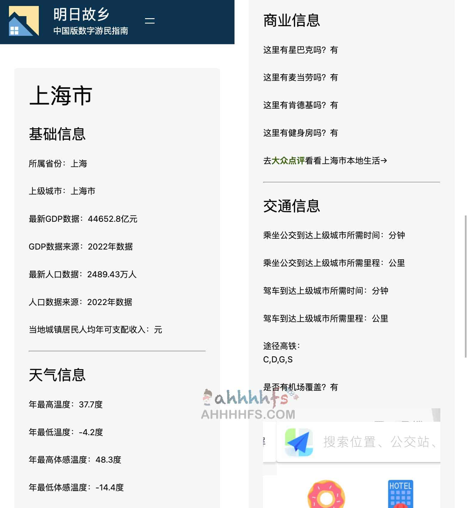 中国版数字游民指南-中国城市数据查询器 寻找适合你下一个定居点