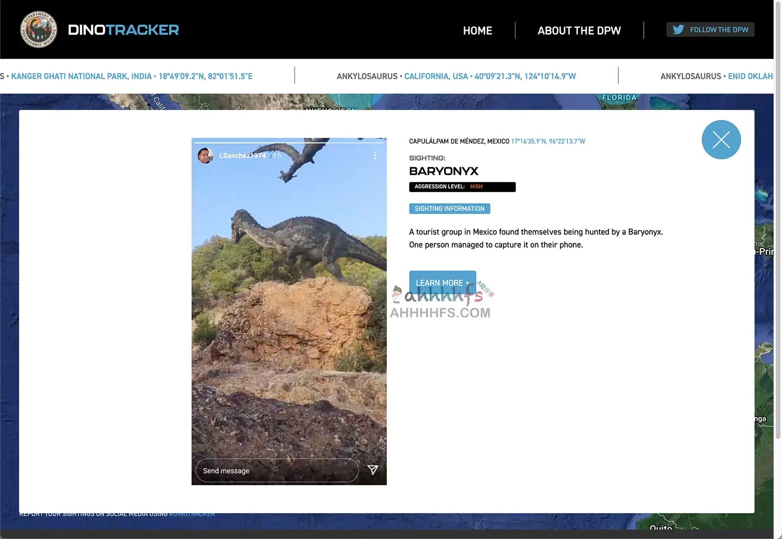 环球影业：恐龙追踪器，全球恐龙事件大搜集