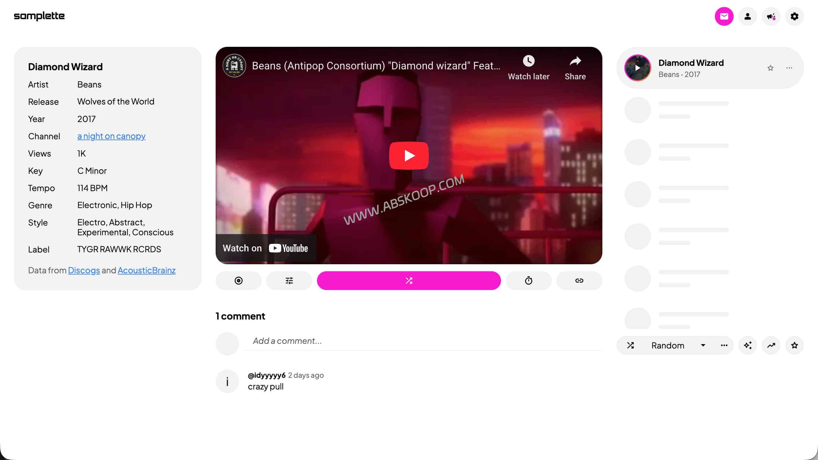 剪辑师神器：用 Samplette 一键挖掘 YouTube 冷门 BGM 与灵感 (非下载工具)