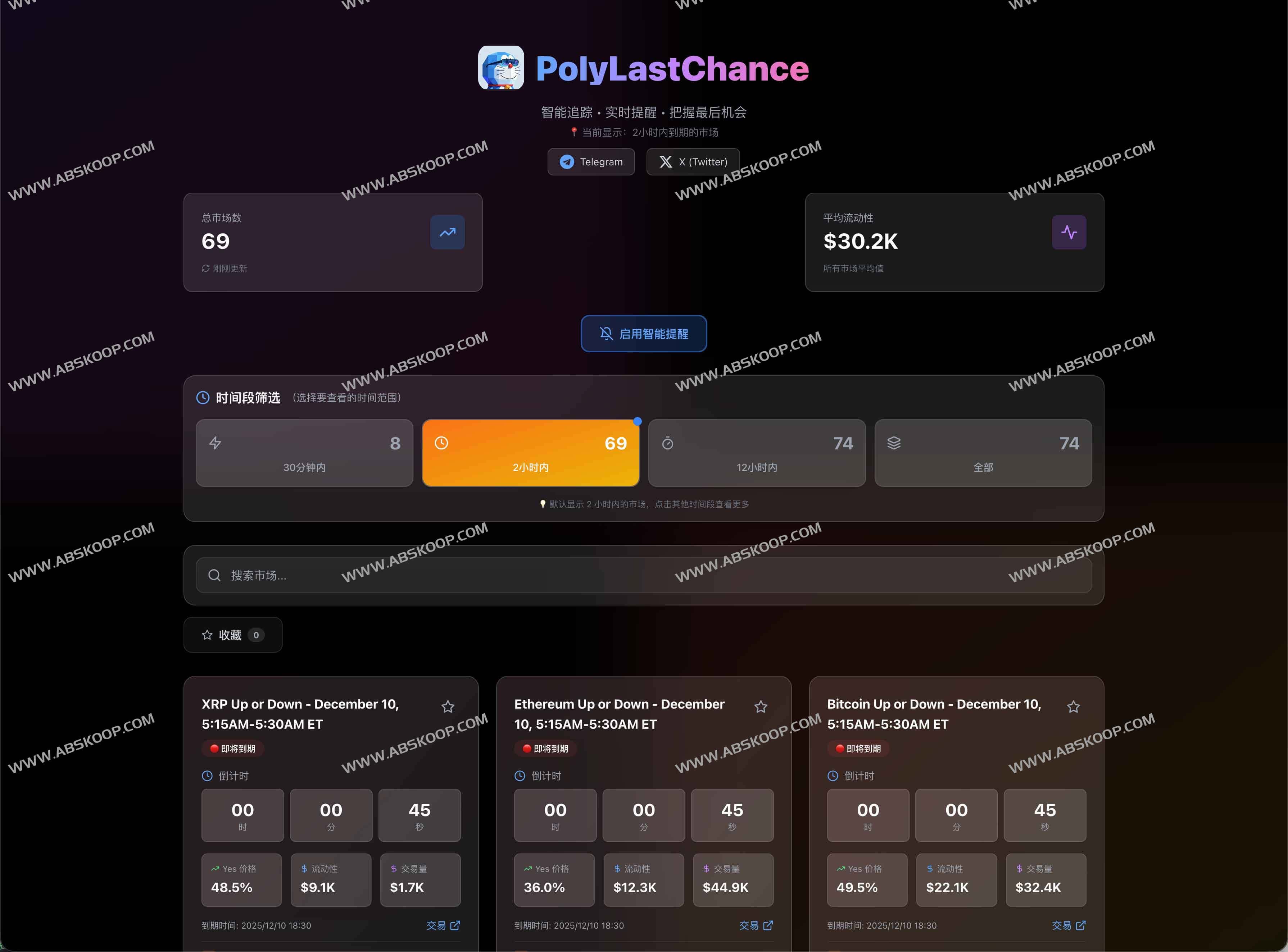 Opinion Whale Tracker：开源预测市场巨鲸监控与订单簿可视化工具