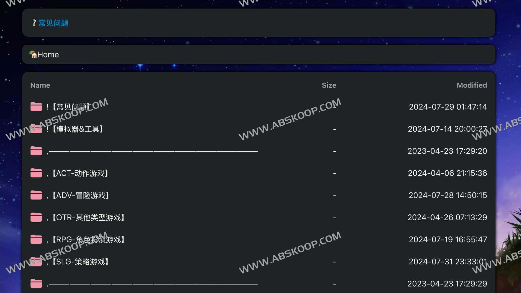 免费黄油资源-FreeGalgame