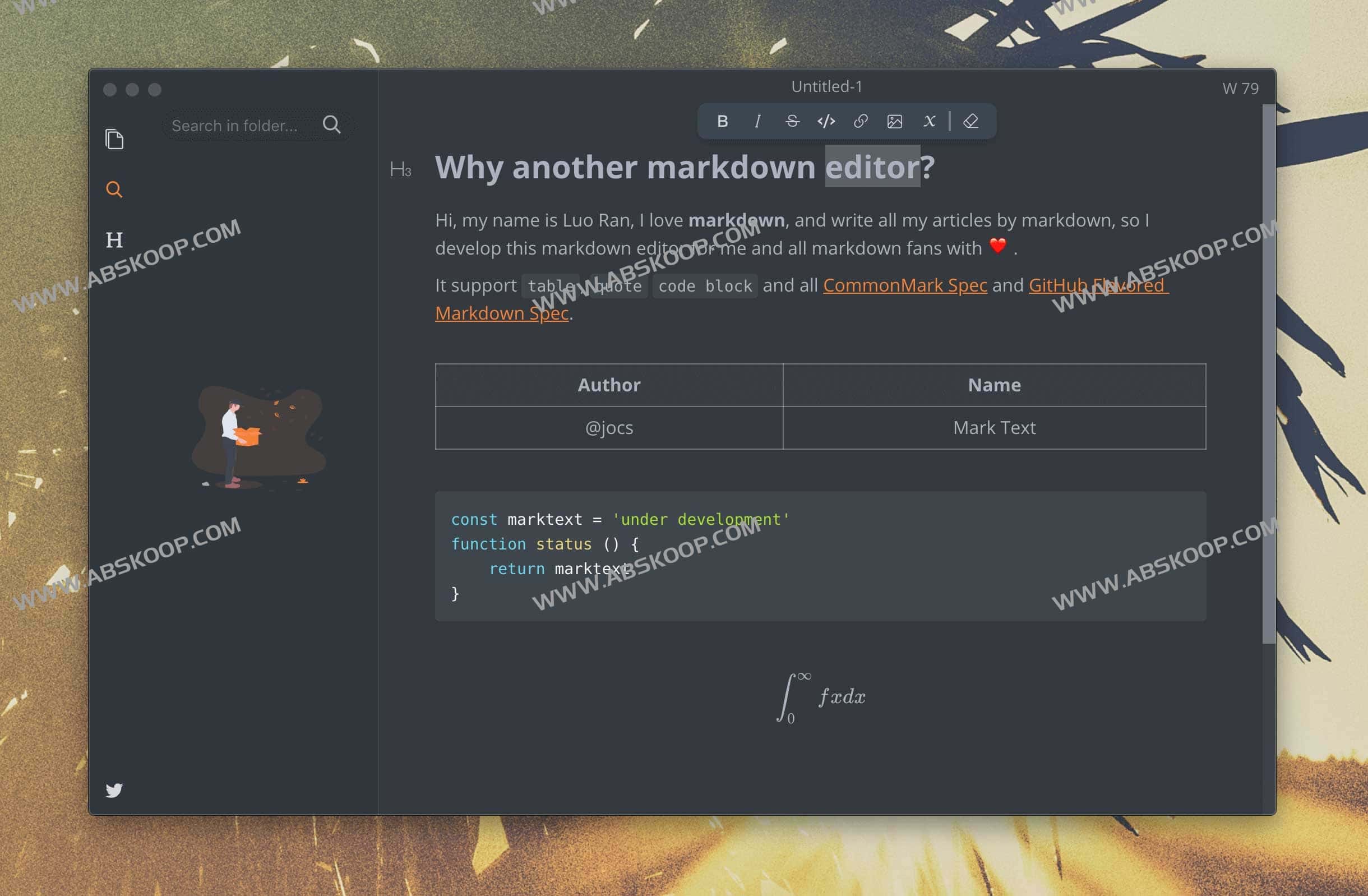 MarkText-简单优雅的开源 Markdown 编辑器