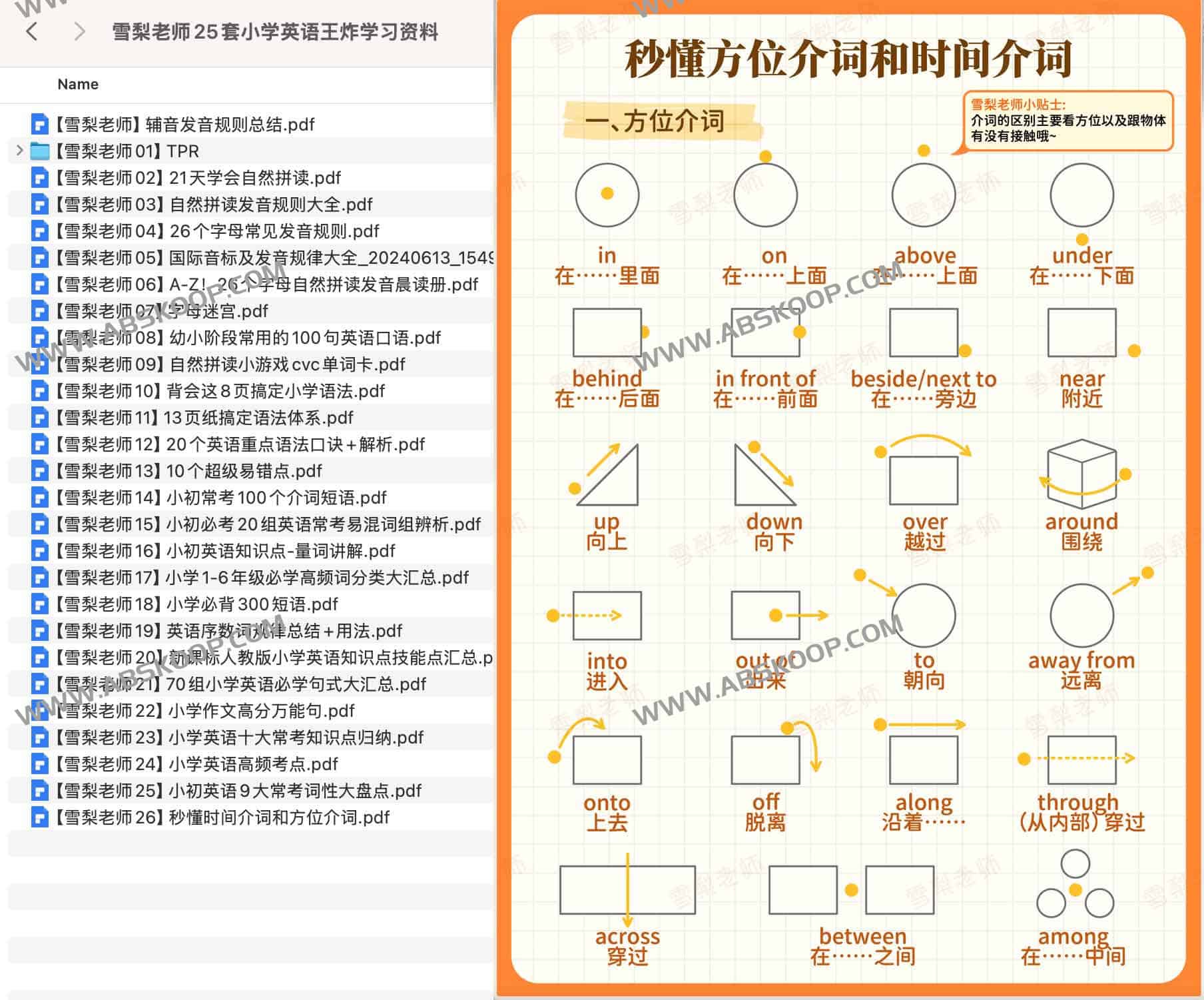 雪梨老师25套小学英语王炸学习资料