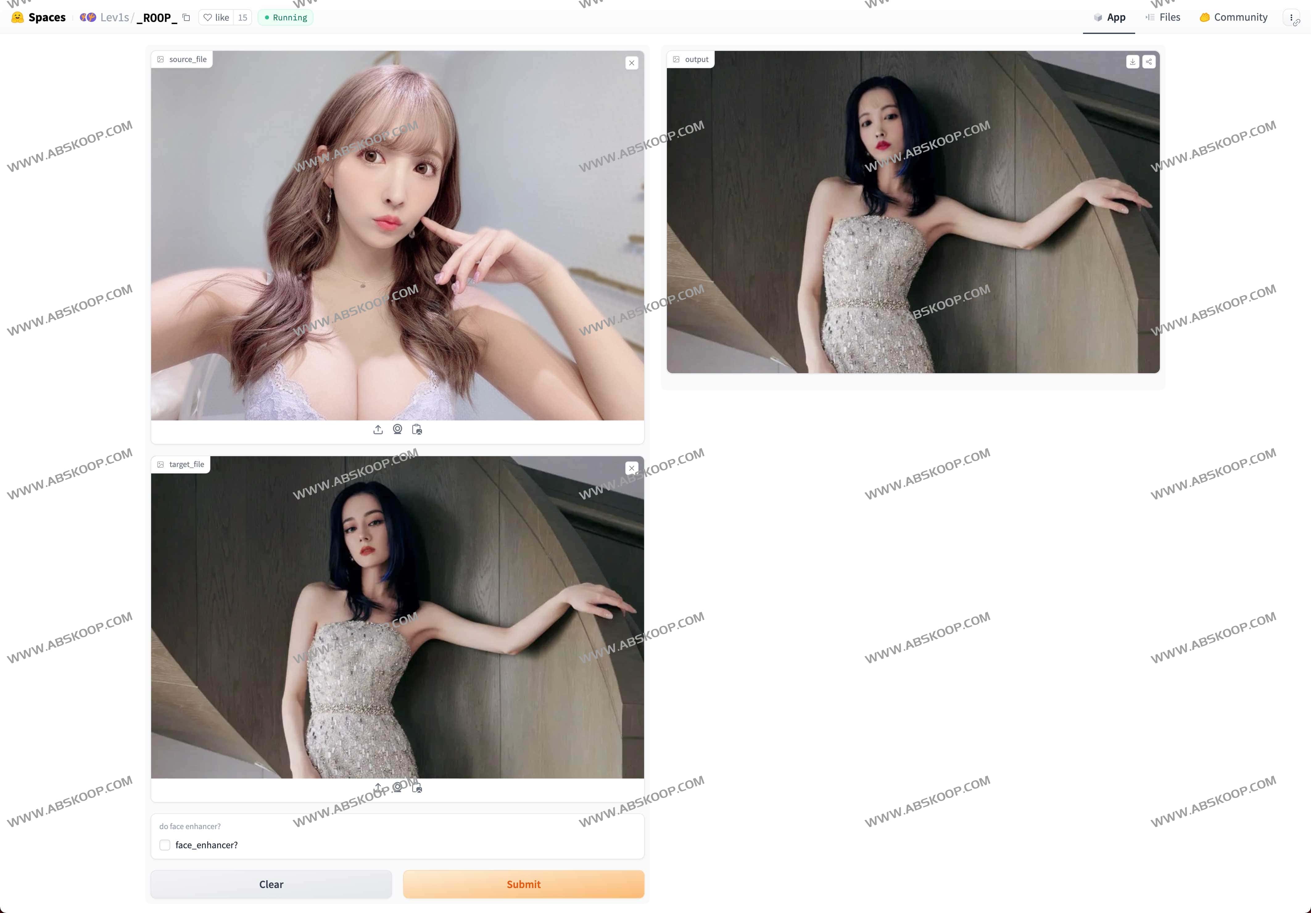 Roop-免费在线一键AI换脸工具