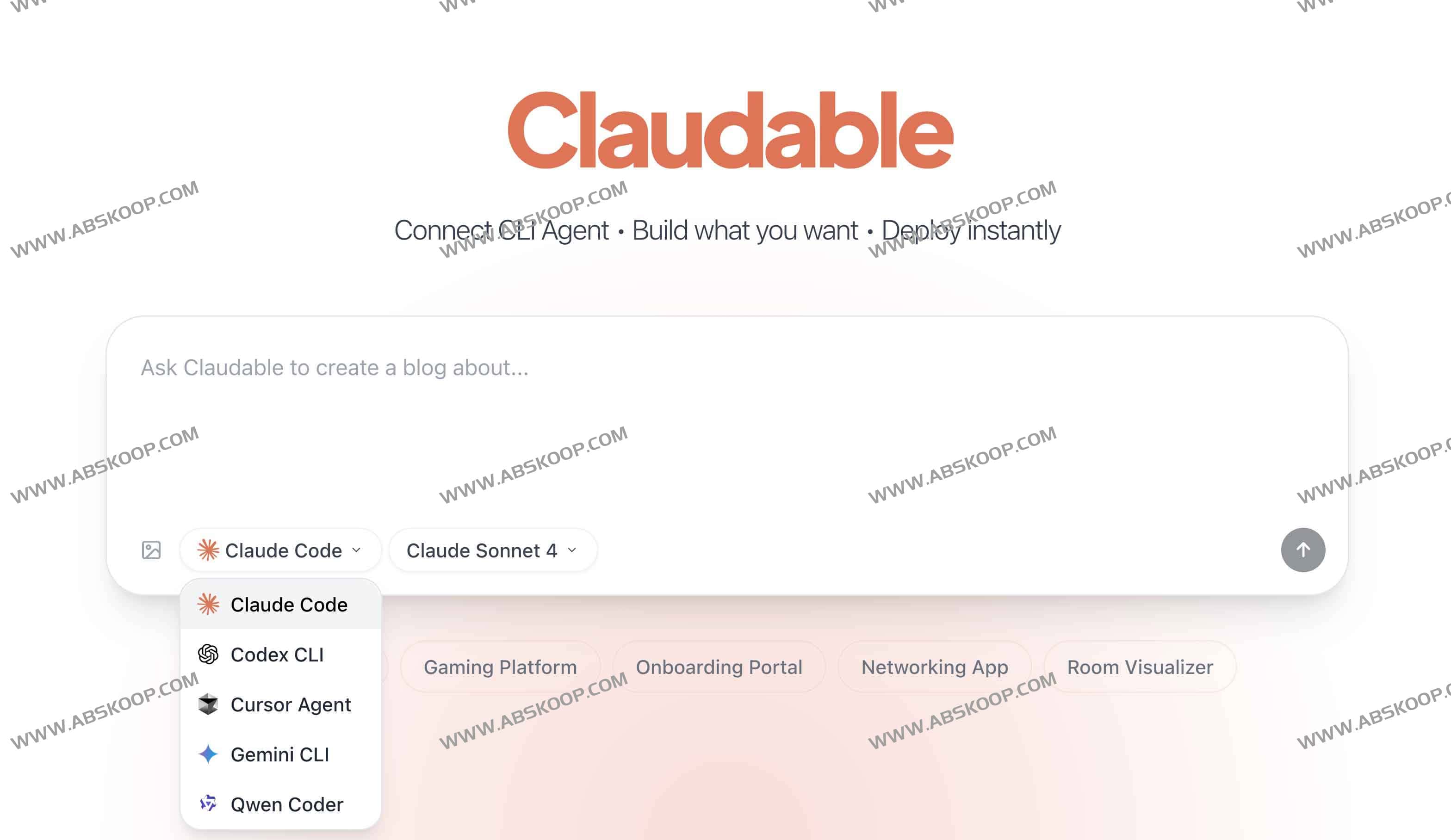 Claudable：开源AI Web构建器，秒级生成可部署应用