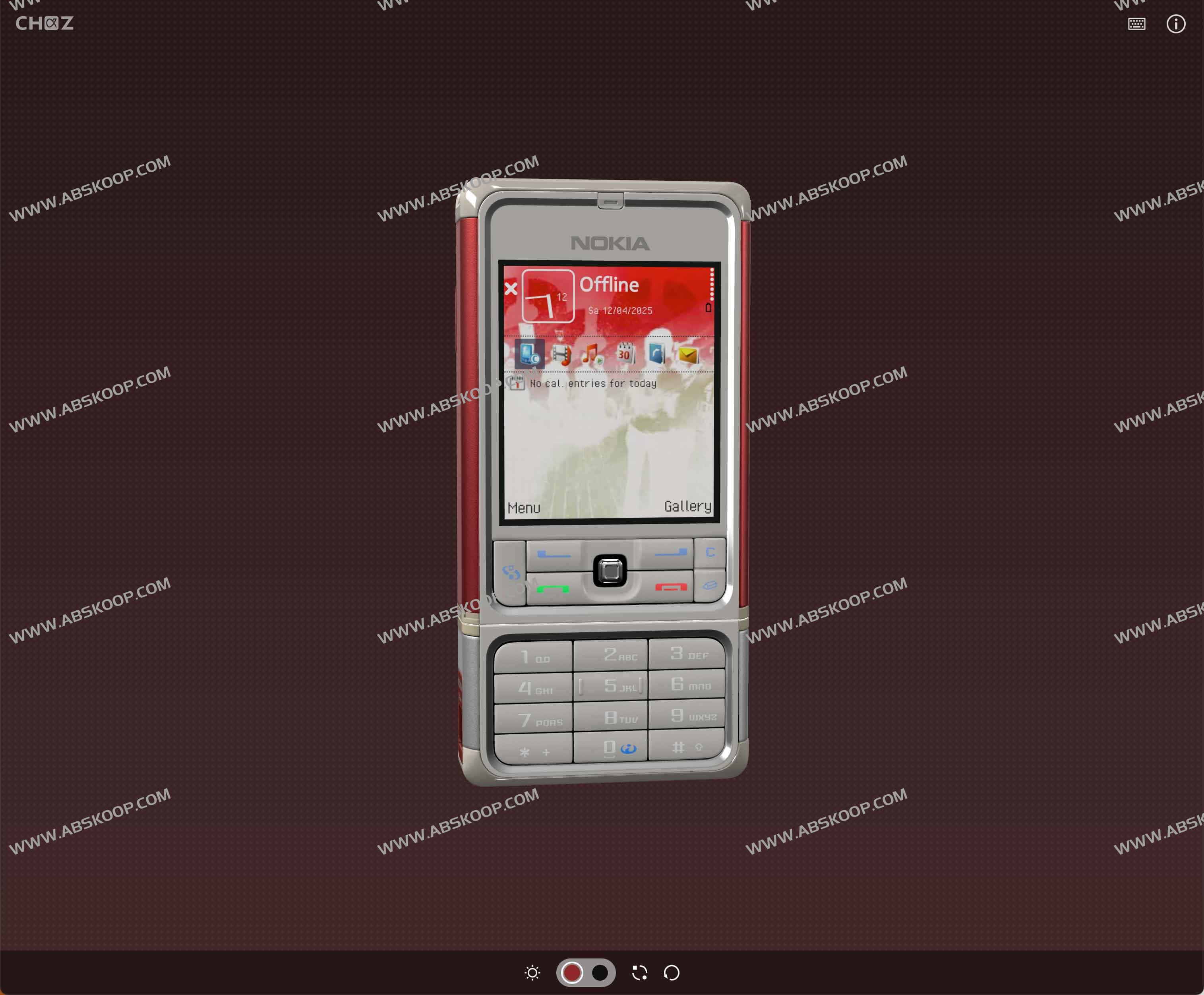 CHAZ 3D - 诺基亚3250经典手机3D交互体验