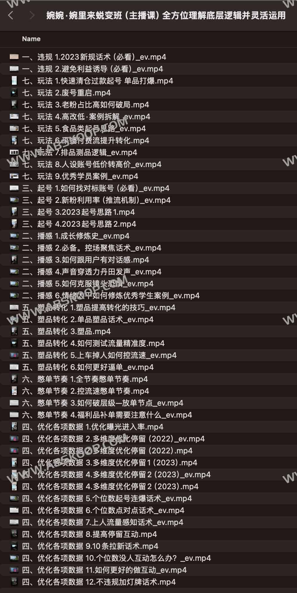 婉婉·婉里来蜕变班（主播课）全方位理解底层逻辑并灵活运用
