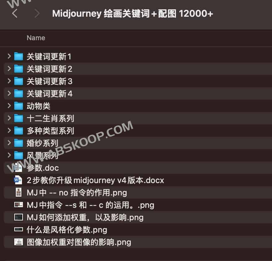 Midjourney 绘画关键词+配图 12000+
