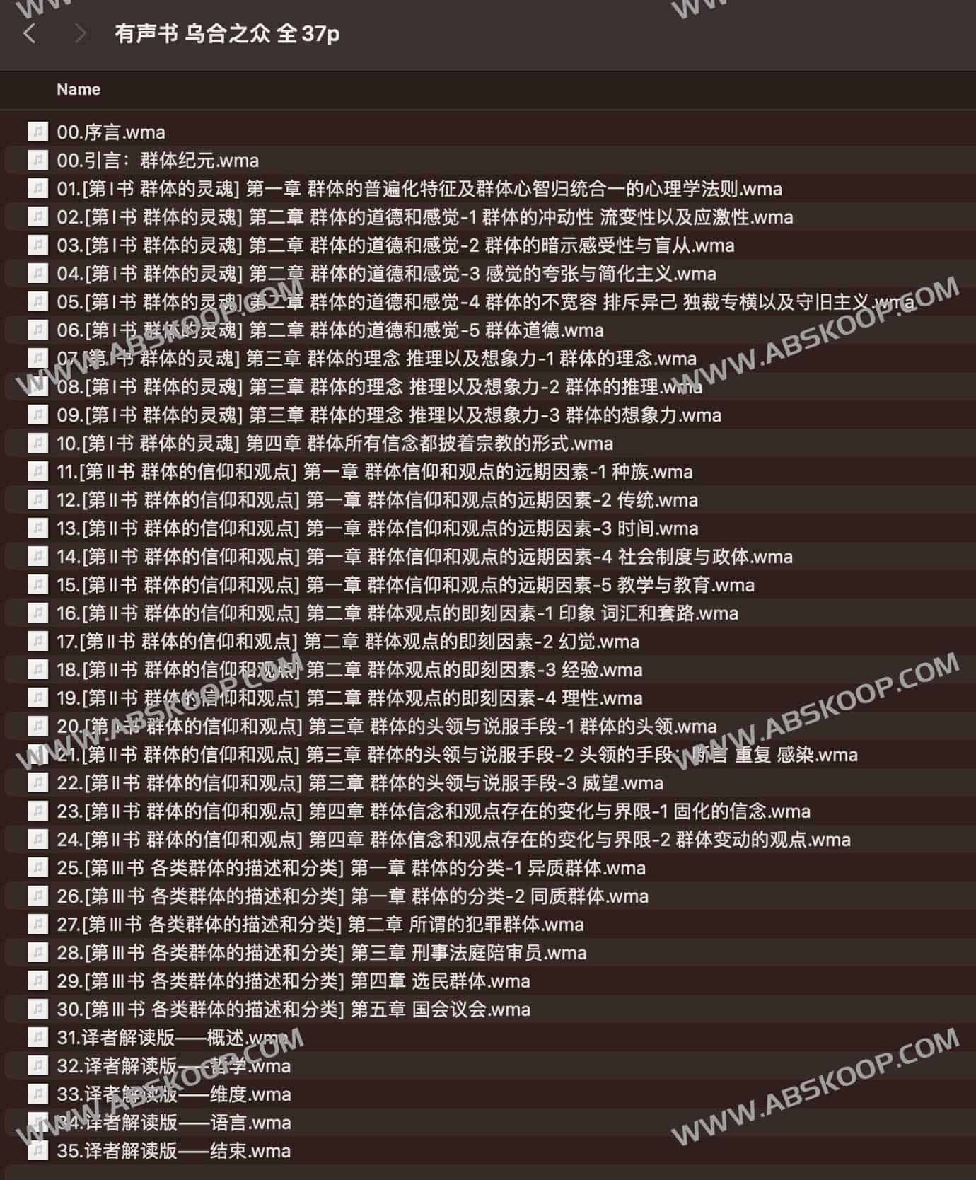 有声书 乌合之众 全37p