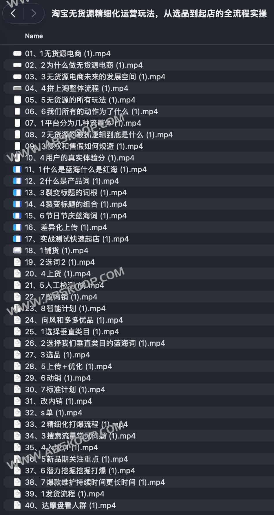 淘宝无货源精细化运营玩法，从选品到起店的全流程实操