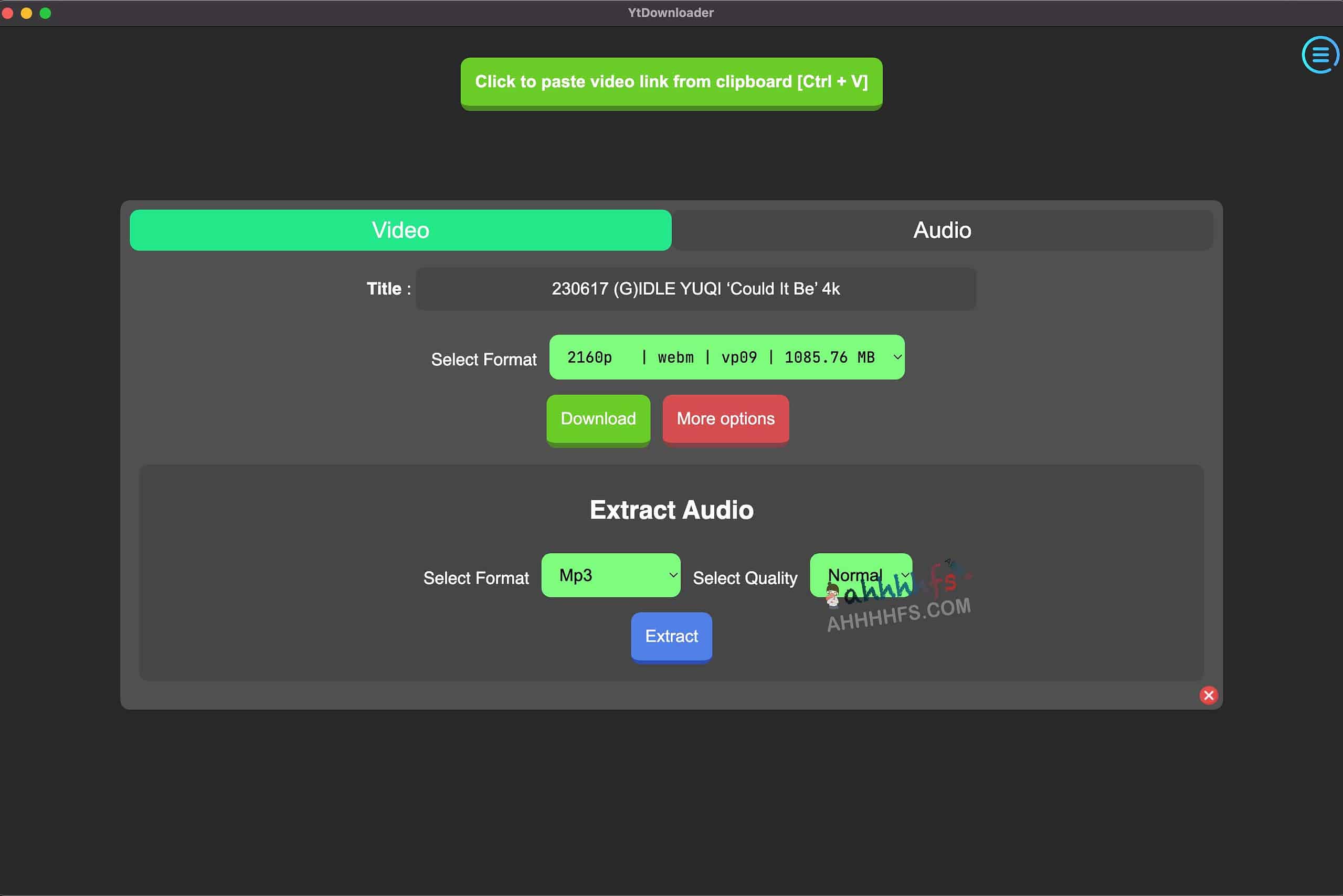 免费开源跨平台视频下载器 支持数百站点视频和音频下载-ytDownloader