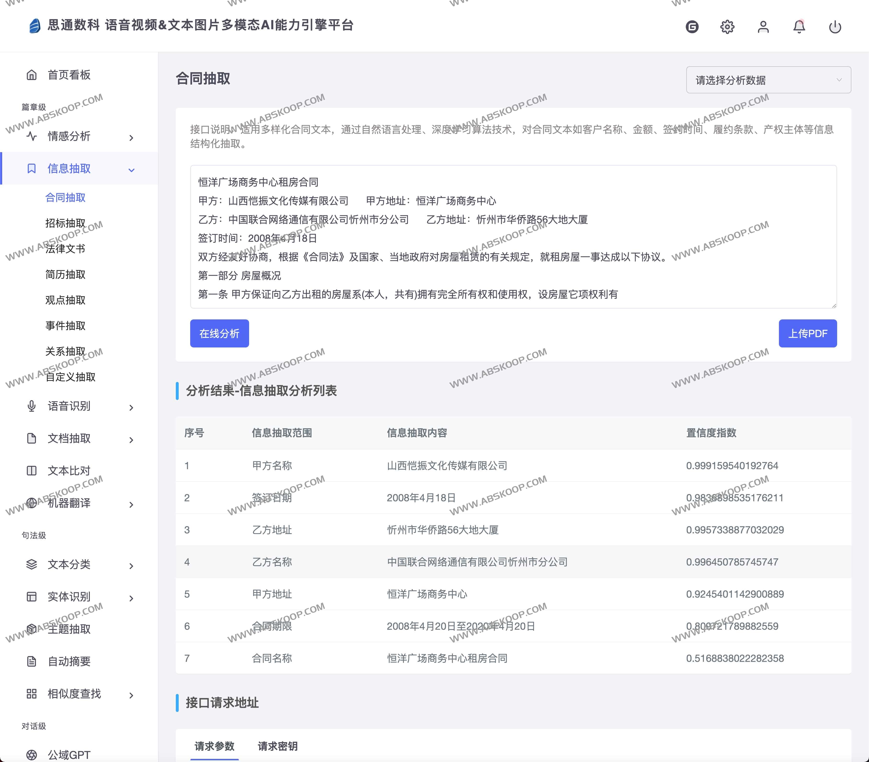 免费语音视频 文本图片多模态AI能力引擎平台- 思通数科 StoneDT