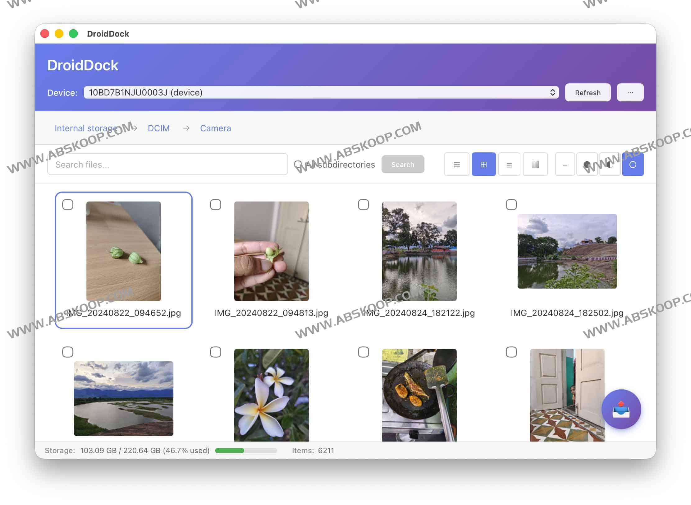 DroidDock：在 macOS 上浏览 Android 文件的轻量级 ADB 文件管理器