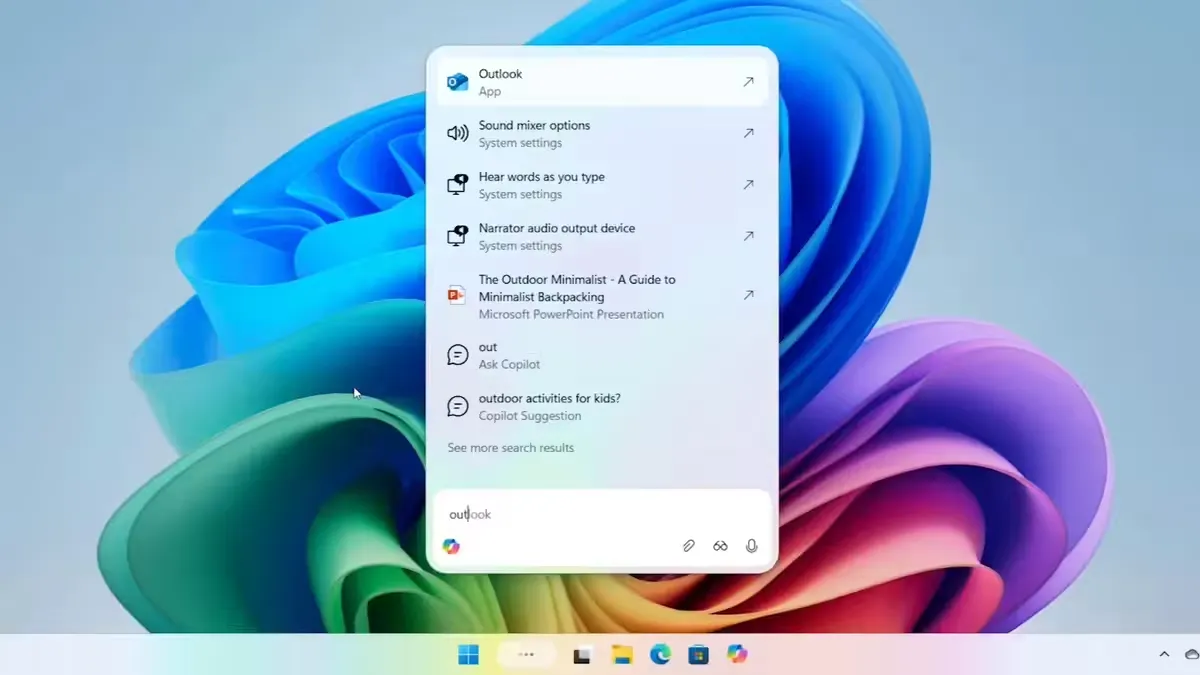 再见搜索框:微软 Win11 任务栏将内嵌 AI 聊天机器人插图 再见搜索框:微软 Win11 任务栏将内嵌 AI 聊天机器人插图