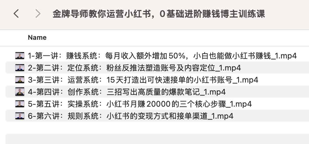 金牌导师教你运营小红书，0基础进阶赚钱博主训练课