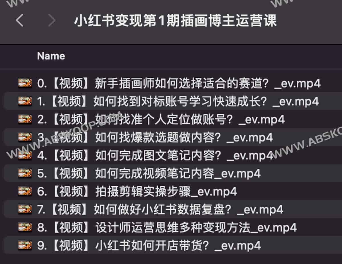 小红书变现第1期插画博主运营课