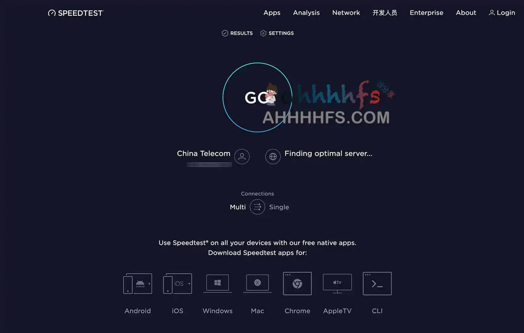 几个常用的测速网站 在线测试网速