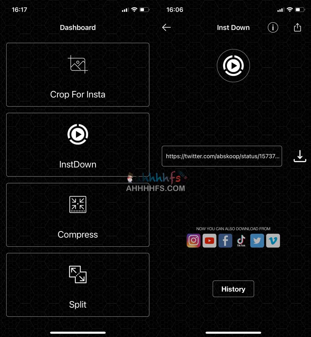 YouTube,Instagram,Twitter视频下载器 iOS app-instdown