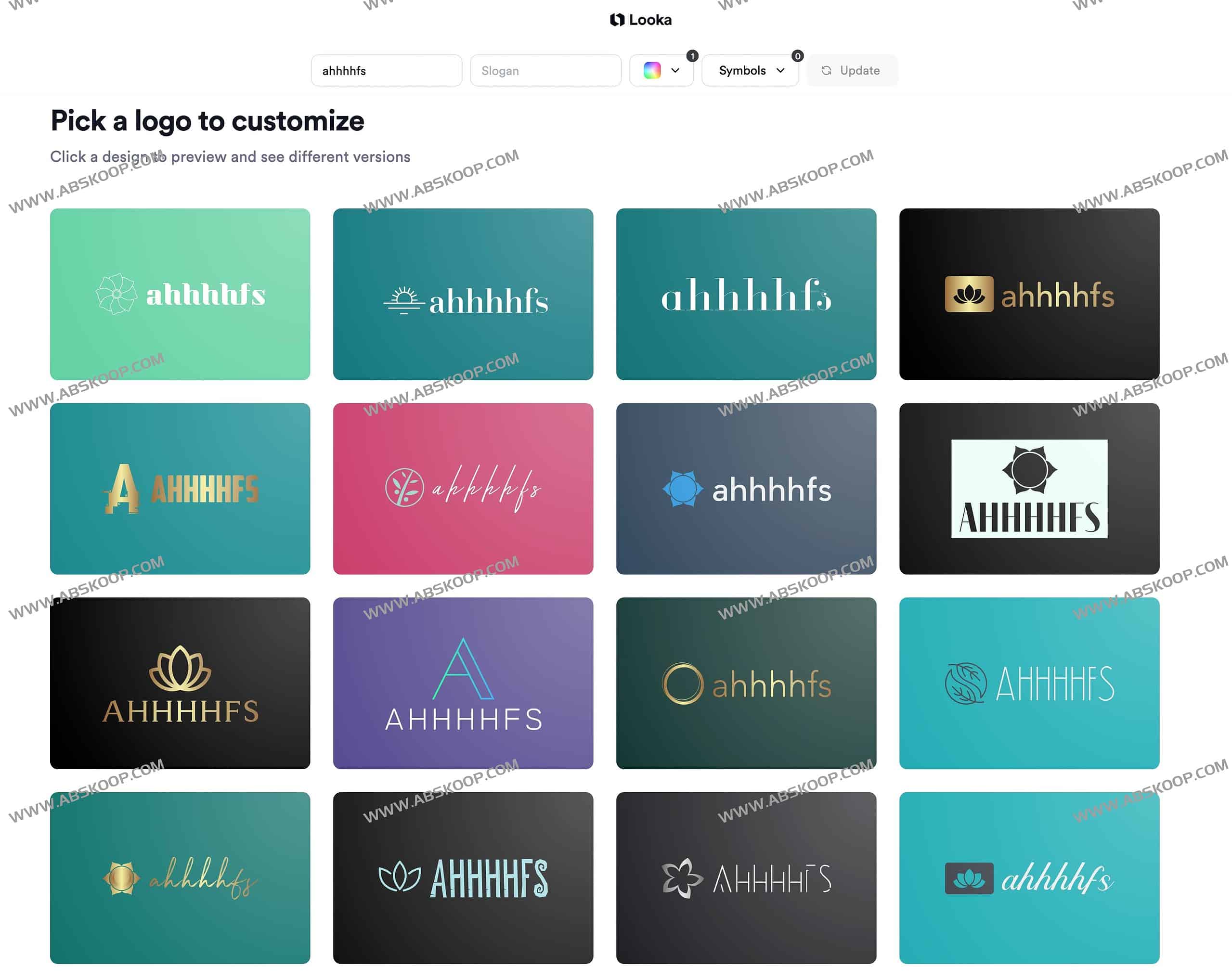 Looka-在线AI logo生成器 一键制作logo和品牌