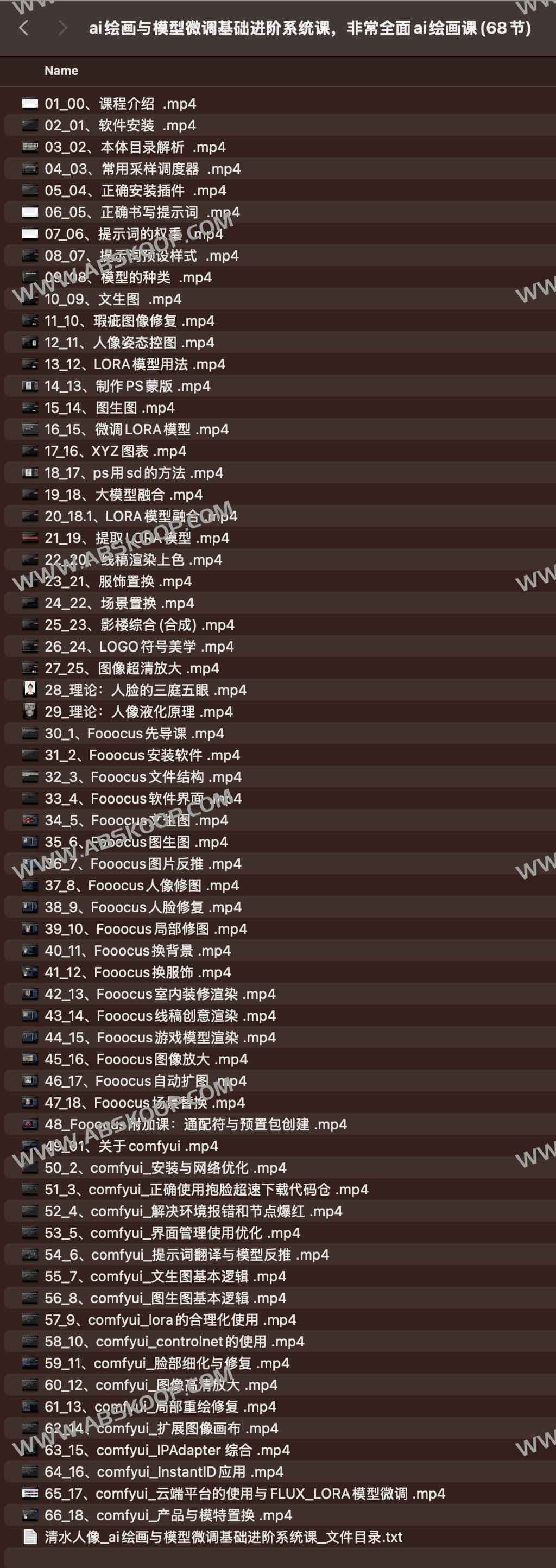 ai绘画与模型微调基础进阶系统课，非常全面ai绘画课(68节)