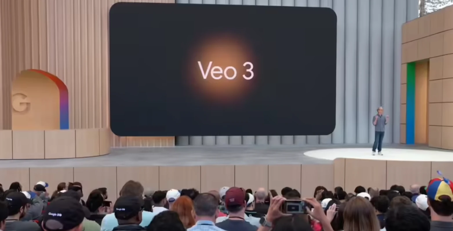 谷歌最强视频生成 AI 模型 Veo3 亮相：制作背景音、人物对话都不在话下插图