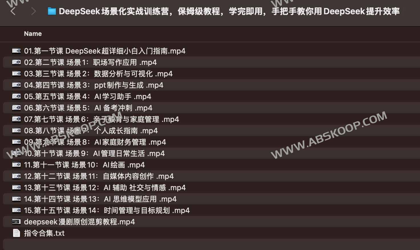 DeepSeek场景化实战训练营，保姆级教程，学完即用，手把手教你用DeepSeek提升效率