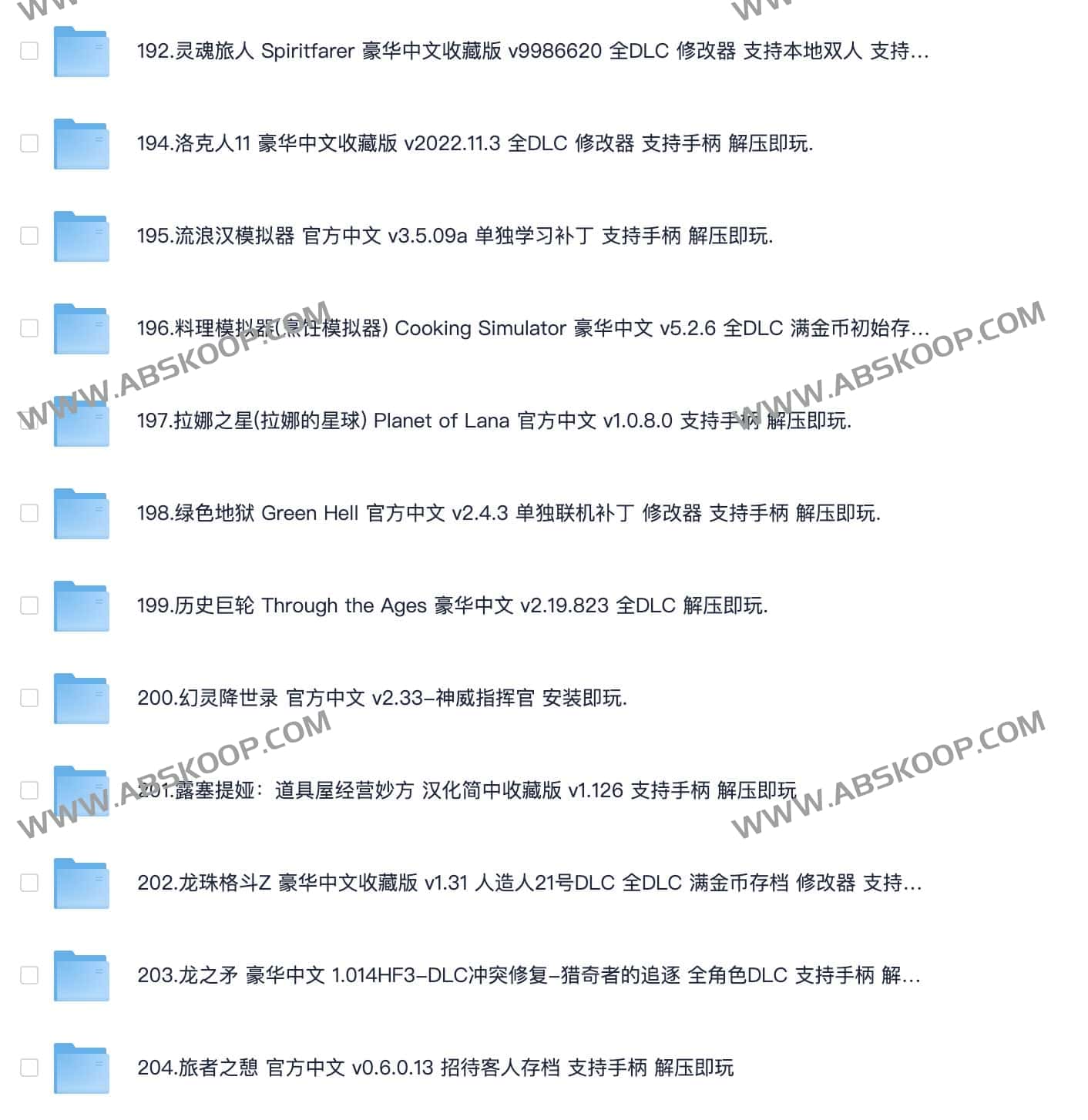 单机游戏资源 中文版+修改补丁 解压即玩