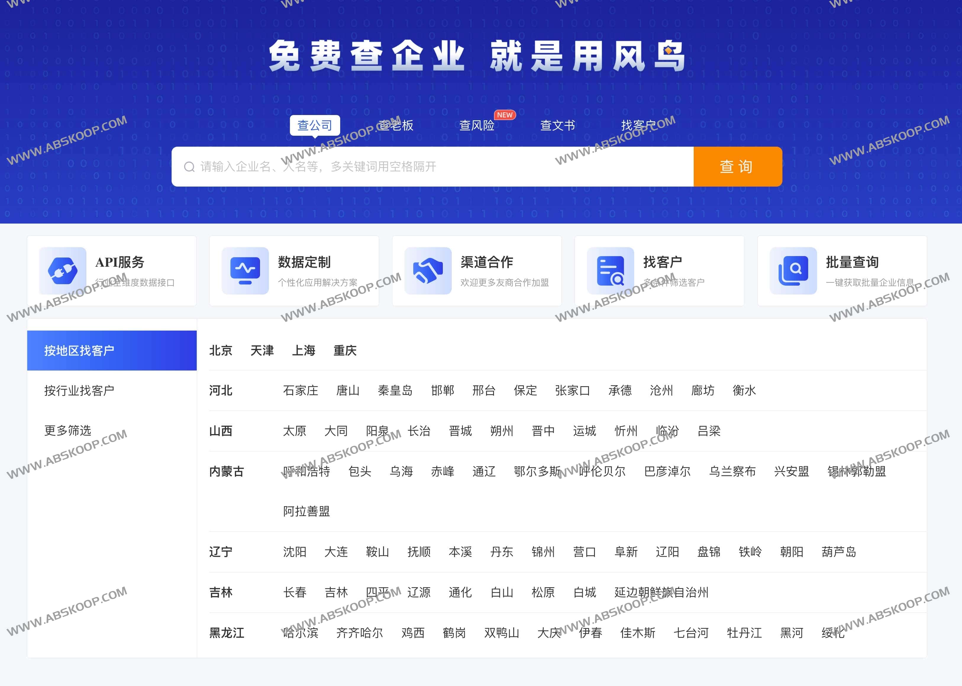 免费在线企业信息查询平台-风鸟查询