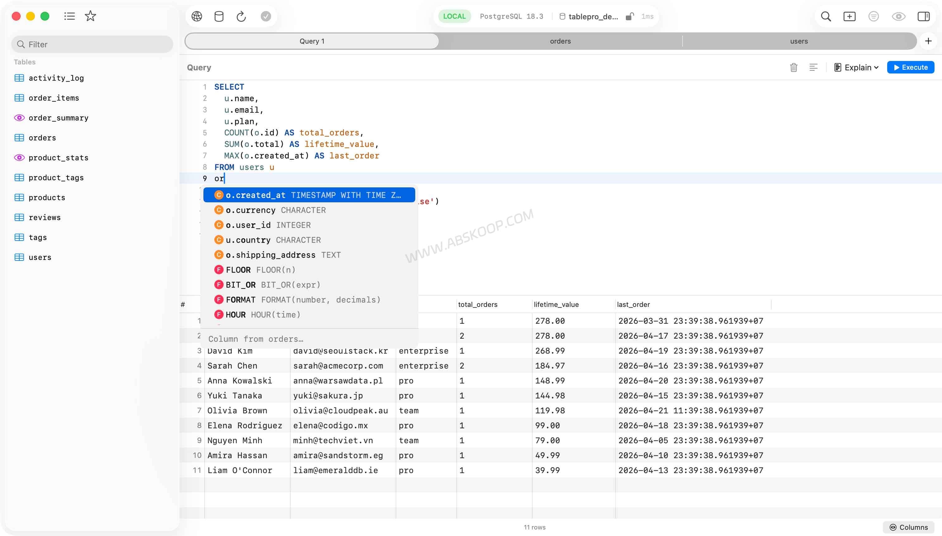 TablePro:开源原生 Mac 数据库客户端,支持 18+ 数据库与 AI SQL 助手 5 TablePro:开源原生 Mac 数据库客户端,支持 18+ 数据库与 AI SQL 助手