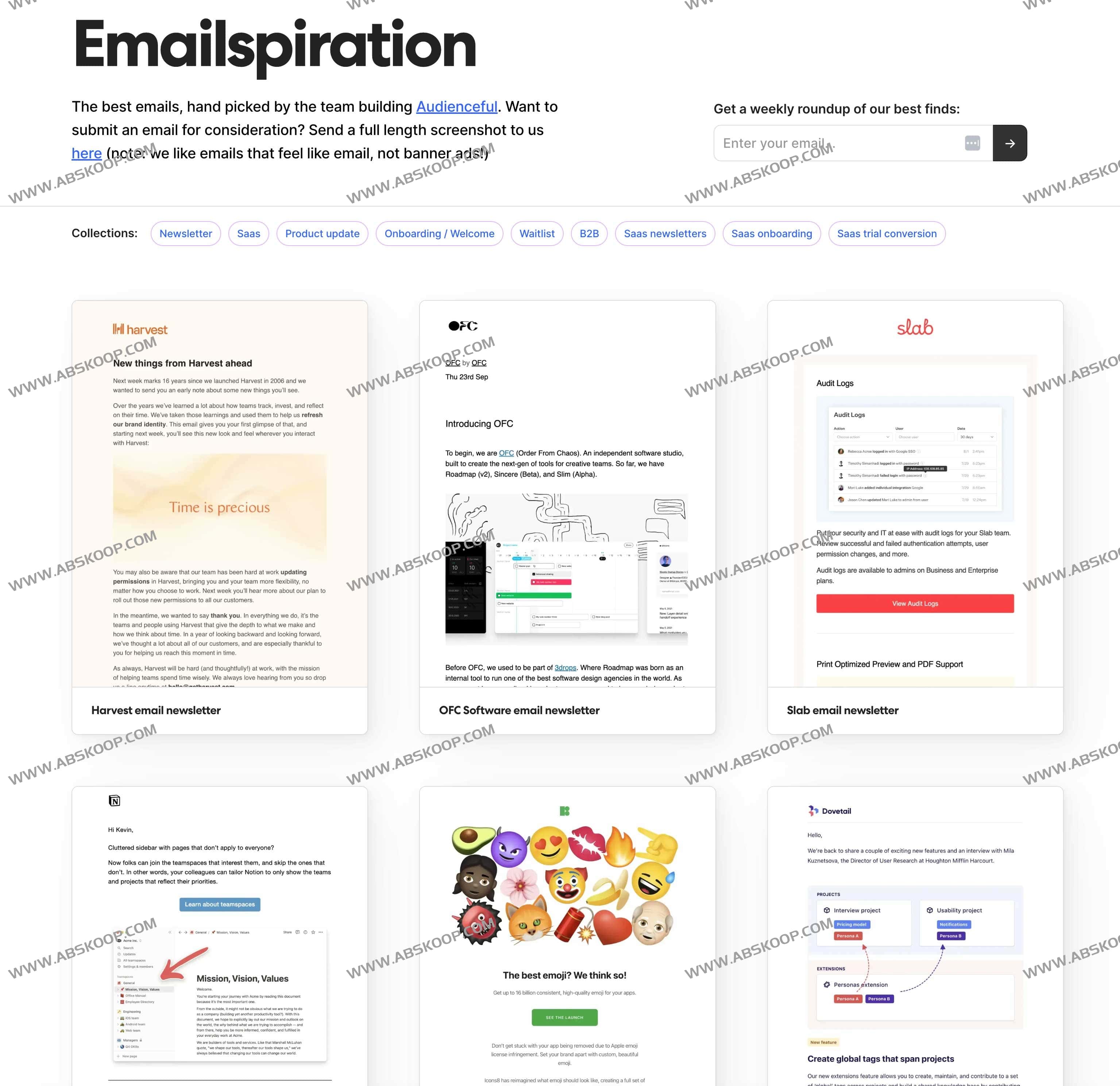 Emailspiration-精美电子邮件模版英文