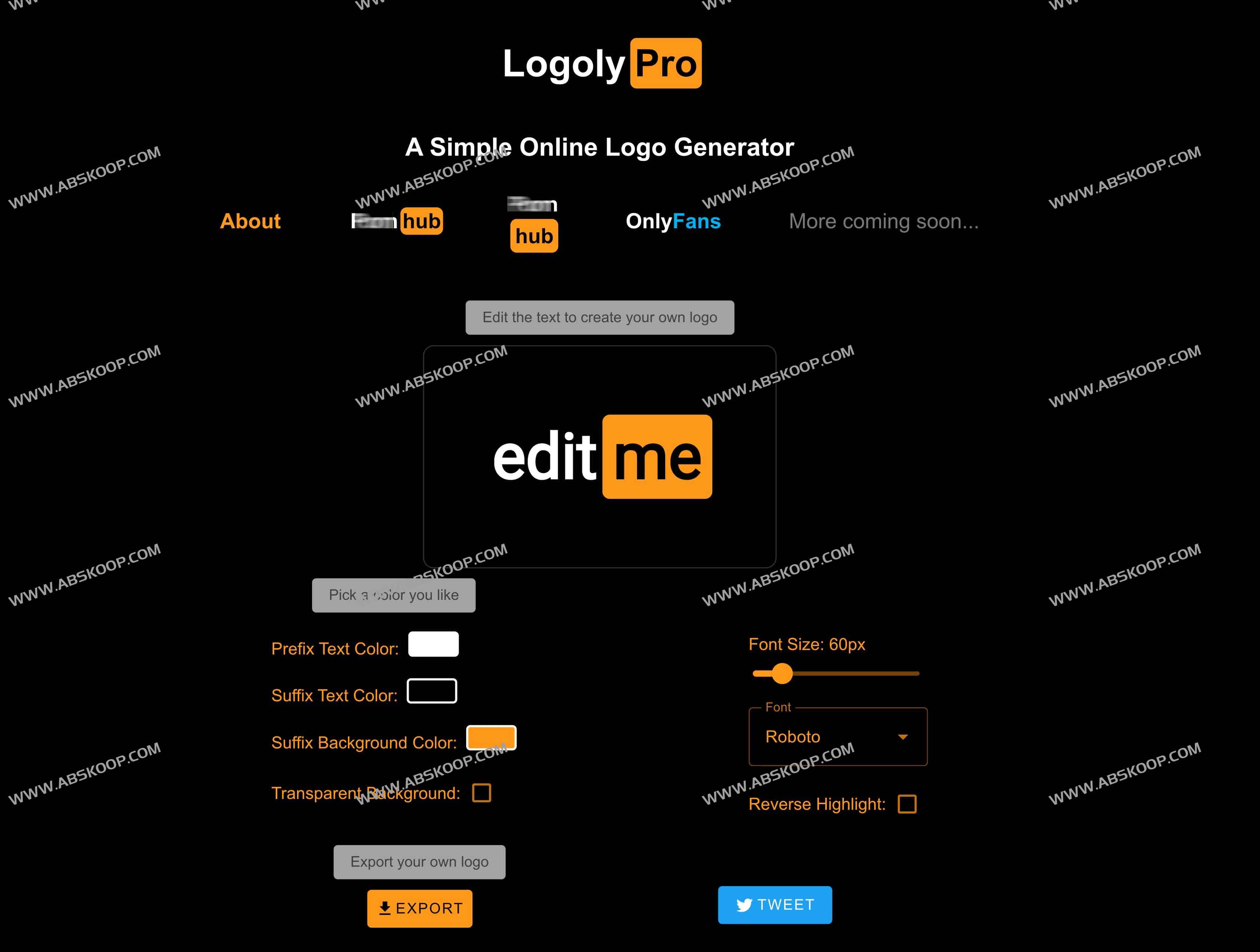 LogolyPro：超简易在线Logo生成器 在线生成P站风格Logo的免费工具