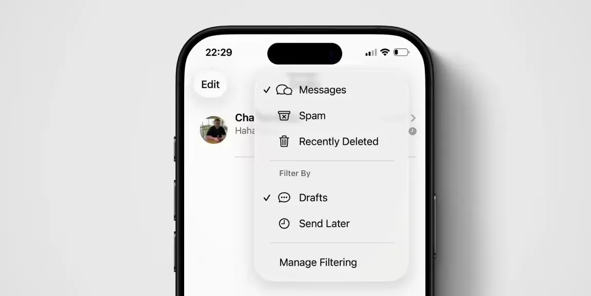 苹果 iOS 26 信息应用首增“草稿”文件夹,iPhone 用户可快速找回未发消息插图 苹果 iOS 26 信息应用首增“草稿”文件夹,iPhone 用户可快速找回未发消息插图