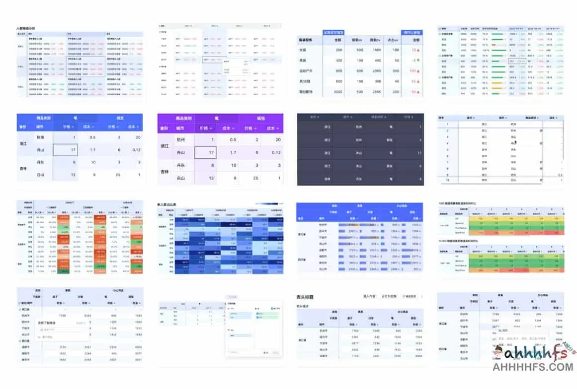 S2 高性能多维交叉分析表格 开箱即用